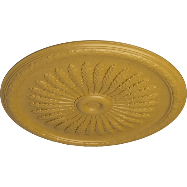 Juniper Ceiling Medallion (Fits Canopies Up To 7), Hand-Painted Iridescent Gold, 36OD X 1 1/2P